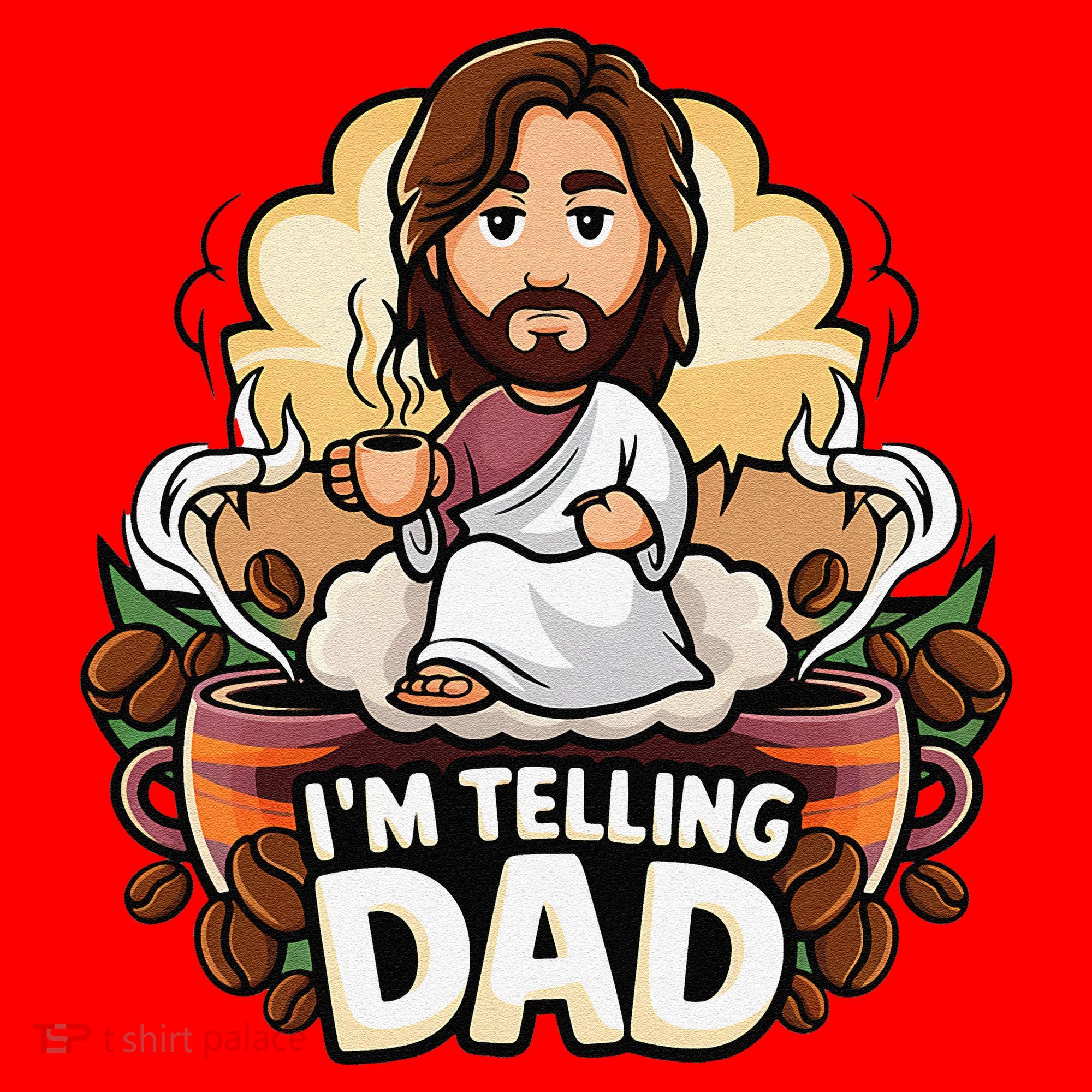 IM Telling Dad Jesus Santa Hat