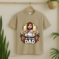 IM Telling Dad Jesus T-Shirt thumb 2