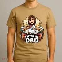 IM Telling Dad Jesus T-Shirt thumb 3
