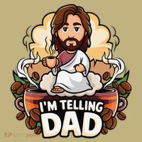 IM Telling Dad Jesus Mousepad thumb 1