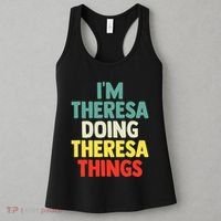 Im Theresa Doing Theresa Things Personalized Name Women's Tank Top thumb 3