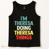 Im Theresa Doing Theresa Things Personalized Name Tank Top thumb 2