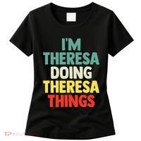 Im Theresa Doing Theresa Things Personalized Name Women's T-Shirt thumb 0