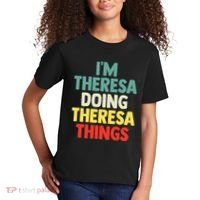 Im Theresa Doing Theresa Things Personalized Name Kids T-Shirt thumb 2