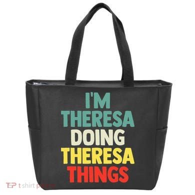 Im Theresa Doing Theresa Things Personalized Name Tote Bag