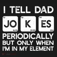 I Tell Dad Jokes Periodically but Only when I'm My Element Baby Bodysuit thumb 2