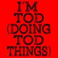 I'm Tod Doing Tod Things Family Reunion First Name Gift Santa Hat thumb 1