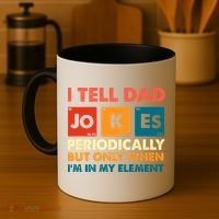 I Tell Dad Jockes Father's Day Coffee Mug thumb 4