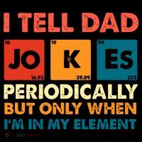 I Tell Dad Jockes Father's Day Baby Bodysuit thumb 2