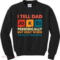 I Tell Dad Jockes Father's Day Kids Sweatshirt thumb 0