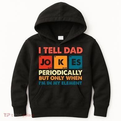 I Tell Dad Jockes Father's Day Kids Hoodie