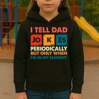 I Tell Dad Jockes Father's Day Kids Hoodie thumb 3
