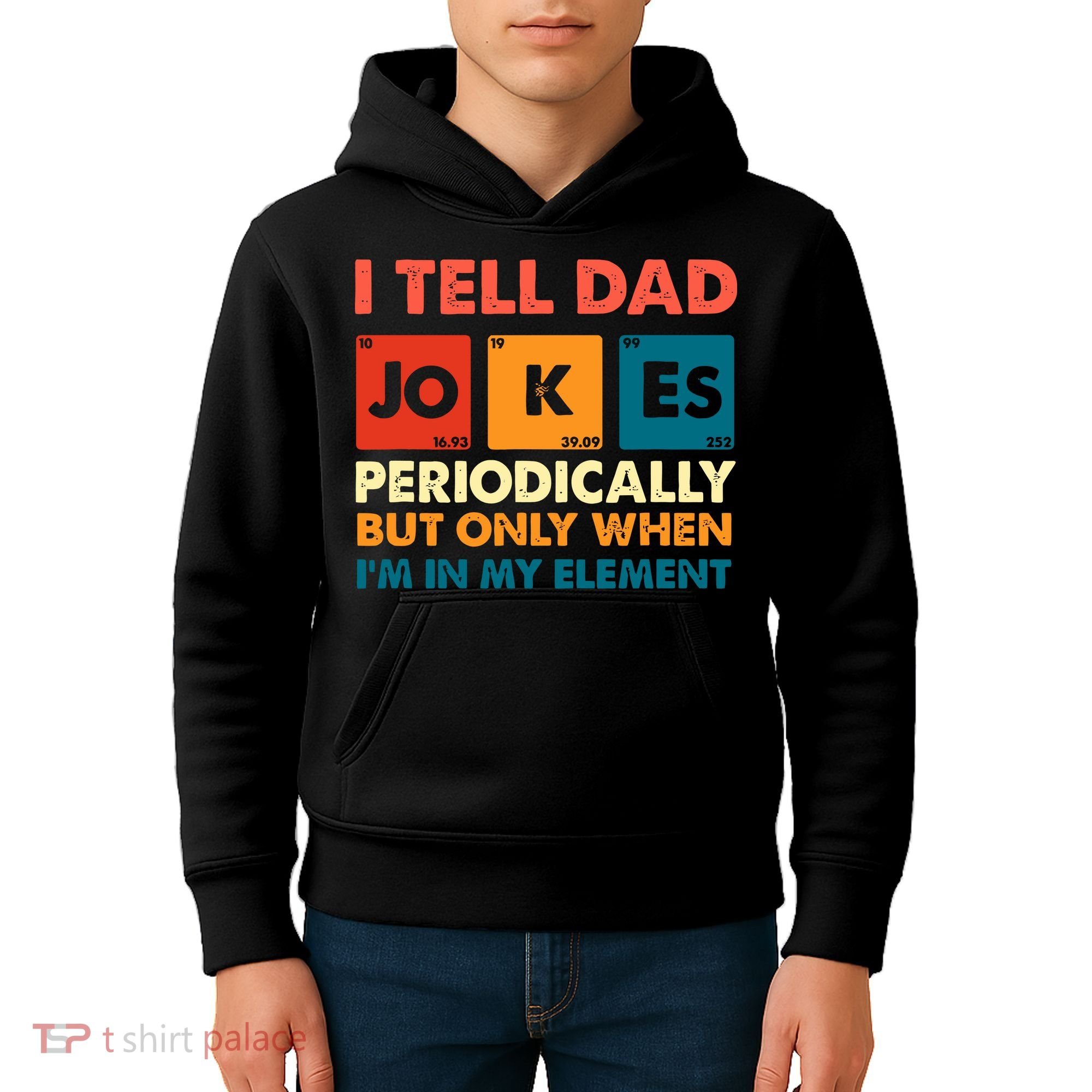 I Tell Dad Jockes Father's Day Kids Hoodie