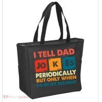 I Tell Dad Jockes Father's Day Tote Bag thumb 2