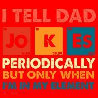 I Tell Dad Jockes Father's Day Santa Hat thumb 1