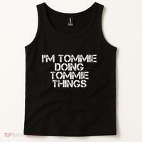 IM Tommie Doing Tommie Things Funny Birthday Name Gift Idea Tank Top thumb 2