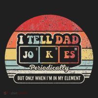 I Tell Dad Jokes Periodically Retro Style Beanie thumb 2