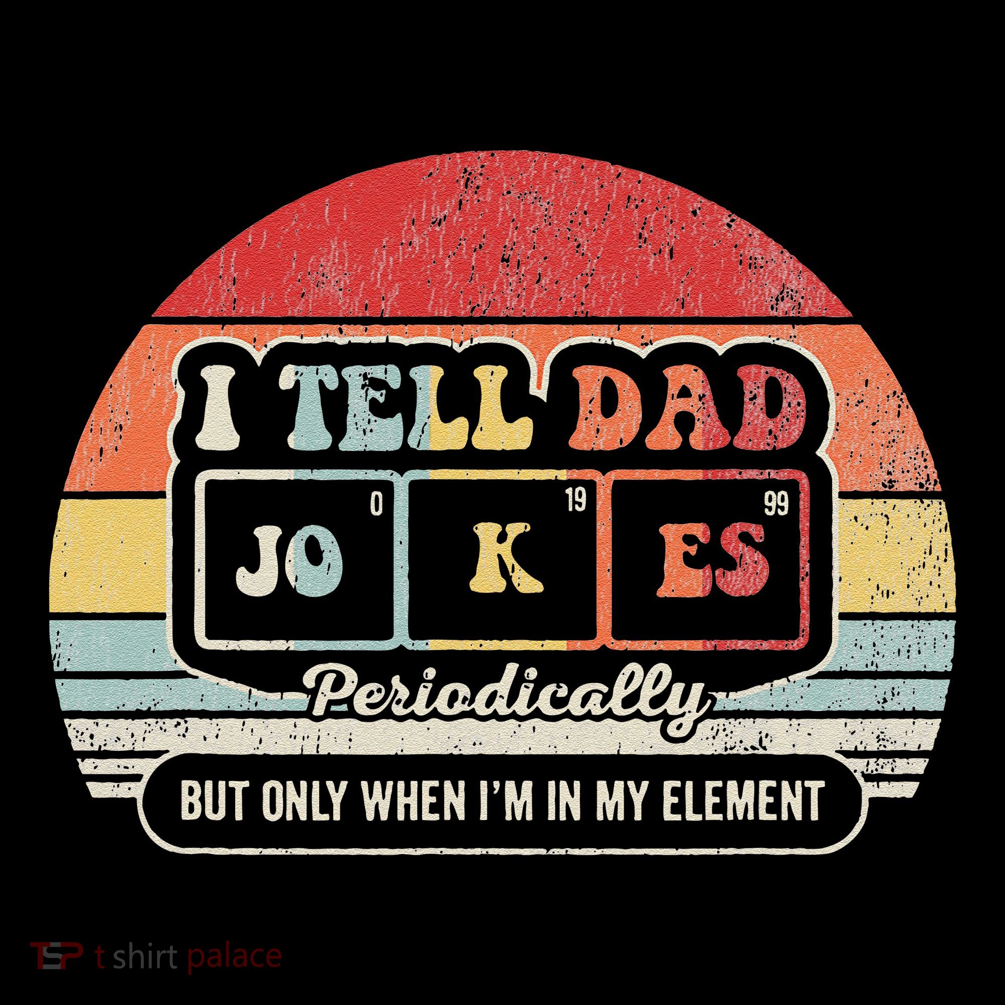 I Tell Dad Jokes Periodically Retro Style Women's Hoodie
