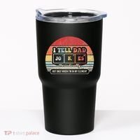 I Tell Dad Jokes Periodically Retro Style Tumbler thumb 0
