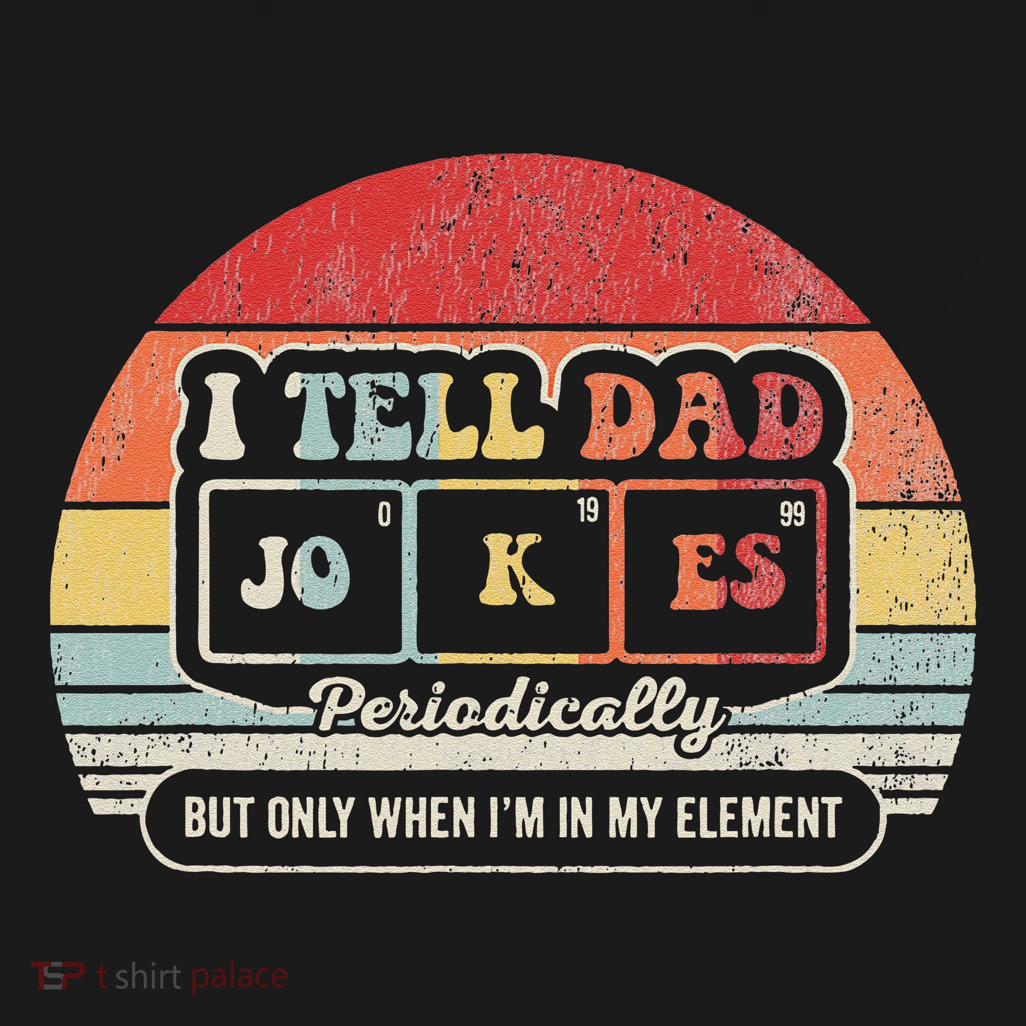 I Tell Dad Jokes Periodically Retro Style Women's Tank Top