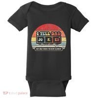 I Tell Dad Jokes Periodically Retro Style Baby Bodysuit thumb 0