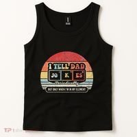 I Tell Dad Jokes Periodically Retro Style Tank Top thumb 2