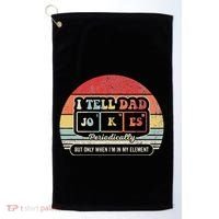 I Tell Dad Jokes Periodically Retro Style Golf Towel thumb 0