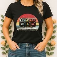 I Tell Dad Jokes Periodically Retro Style Women's T-Shirt thumb 2