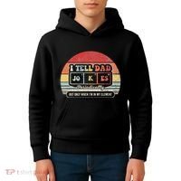 I Tell Dad Jokes Periodically Retro Style Kids Hoodie thumb 4