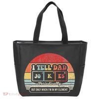 I Tell Dad Jokes Periodically Retro Style Tote Bag thumb 0