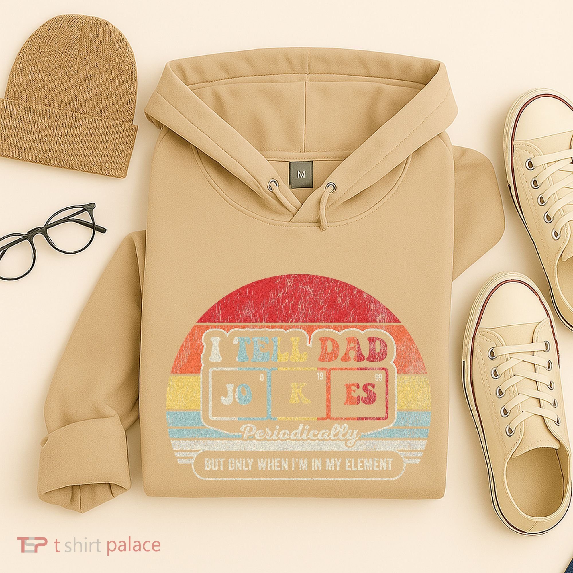 I Tell Dad Jokes Periodically Retro Style Hoodie
