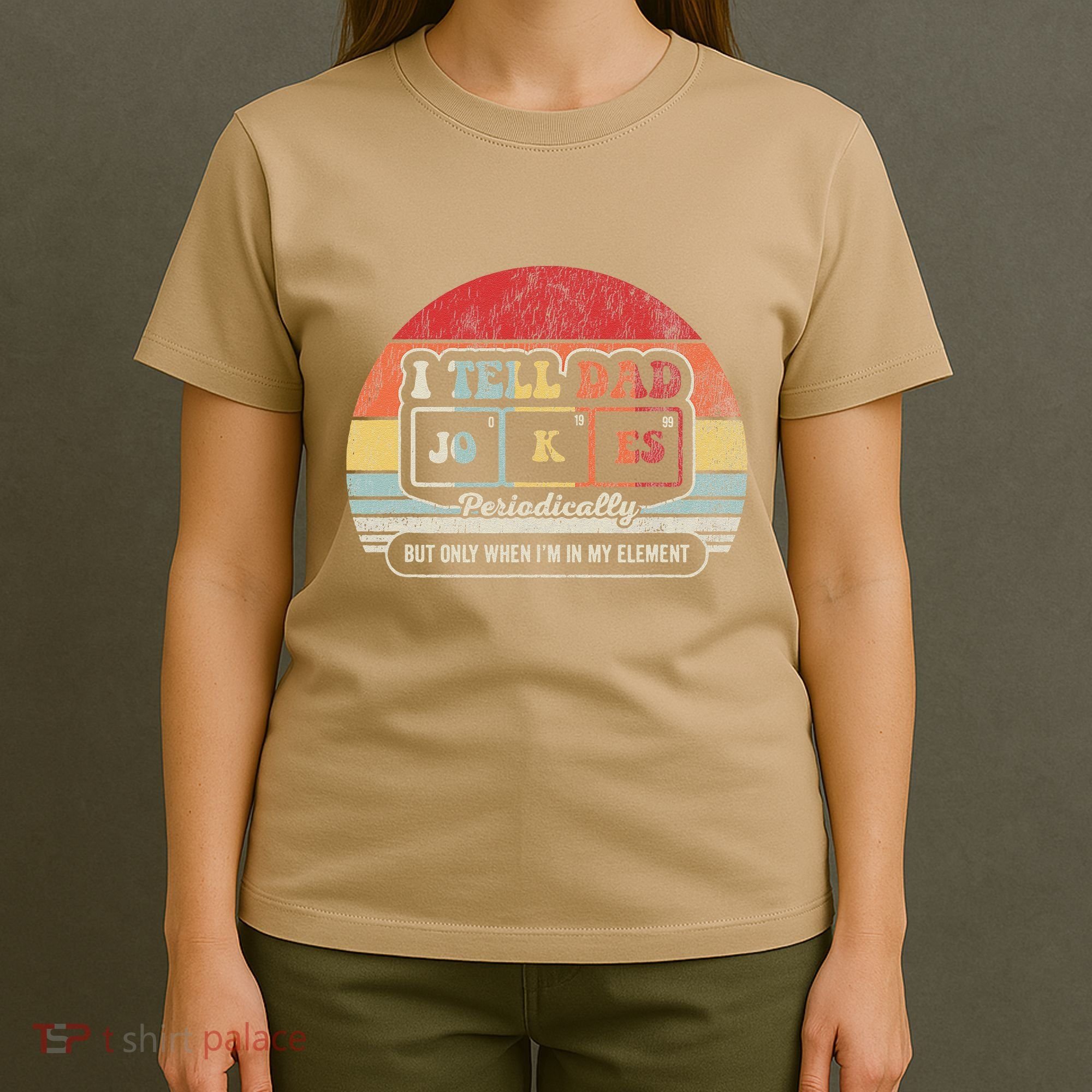 I Tell Dad Jokes Periodically Retro Style T-Shirt