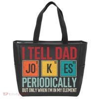 I Tell Dad Jokes Periodically Funny FatherS Day Dad Gift Tote Bag thumb 0
