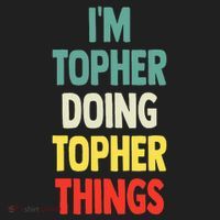 IM Topher Doing Topher Things Fun Personalized Name Topher Beanie thumb 2
