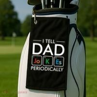 I Tell Dad Jokes Periodically Golf Towel thumb 2