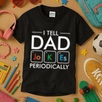 I Tell Dad Jokes Periodically Kids T-Shirt thumb 3