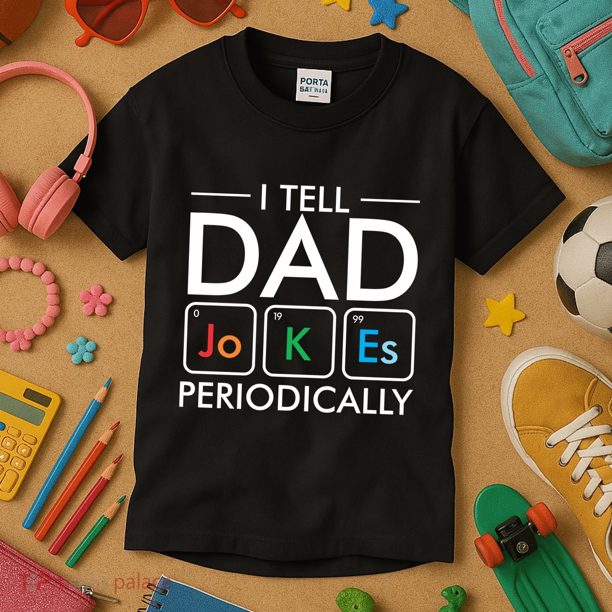 I Tell Dad Jokes Periodically Kids T-Shirt