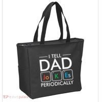 I Tell Dad Jokes Periodically Tote Bag thumb 2