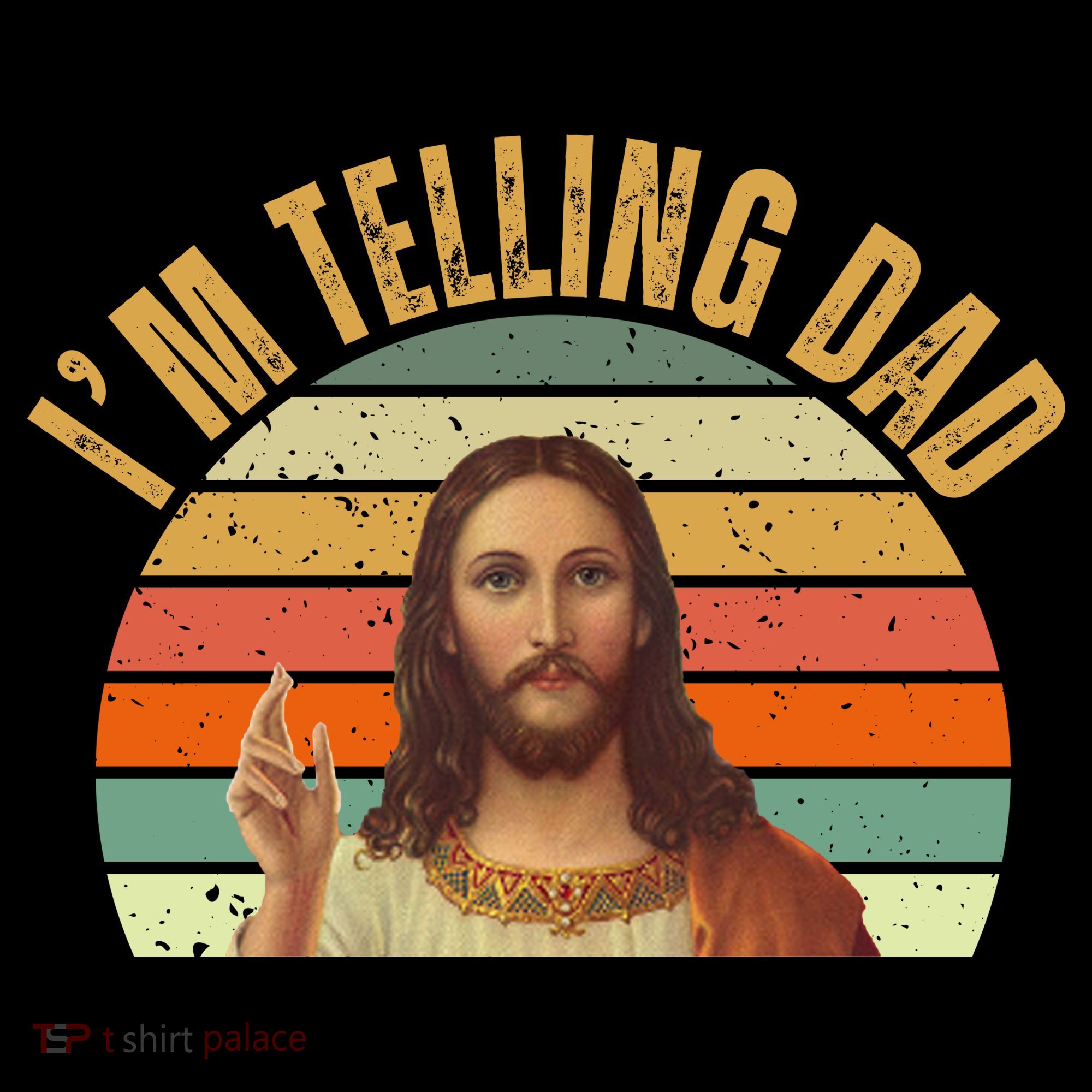 Im Telling Dad Funny Religious Christian Jesus Coffee Mug