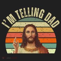Im Telling Dad Funny Religious Christian Jesus Tumbler thumb 3