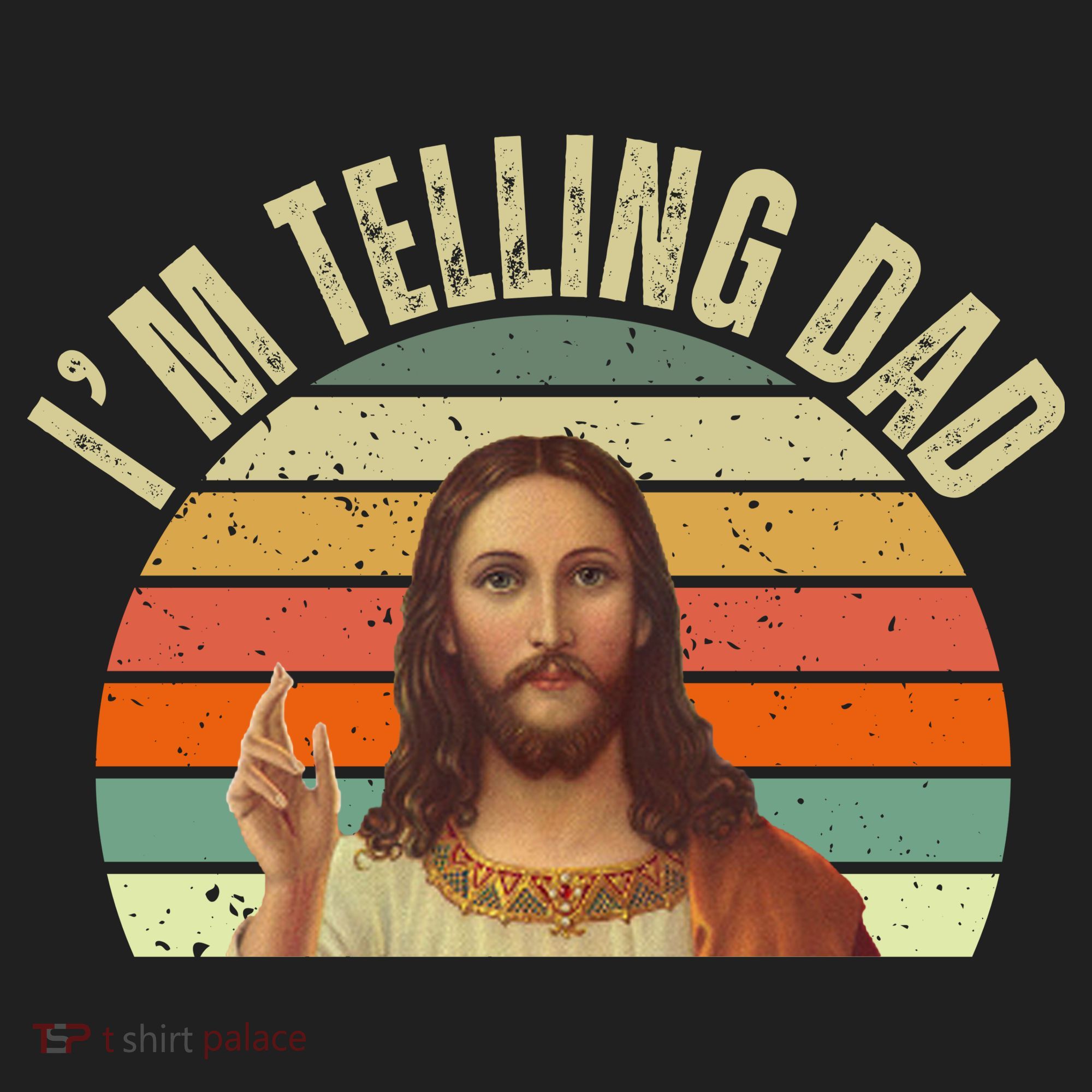 Im Telling Dad Funny Religious Christian Jesus Tumbler