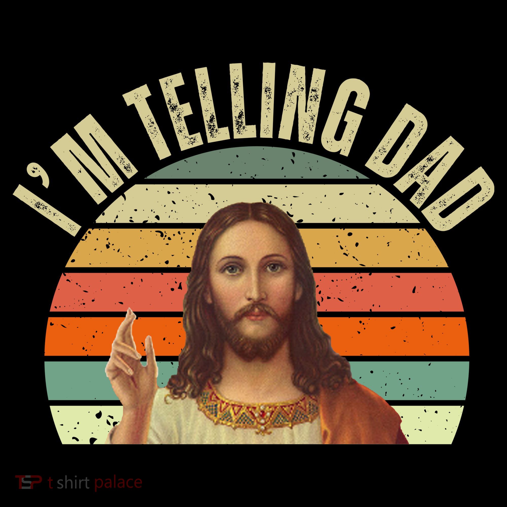 Im Telling Dad Funny Religious Christian Jesus Ornament