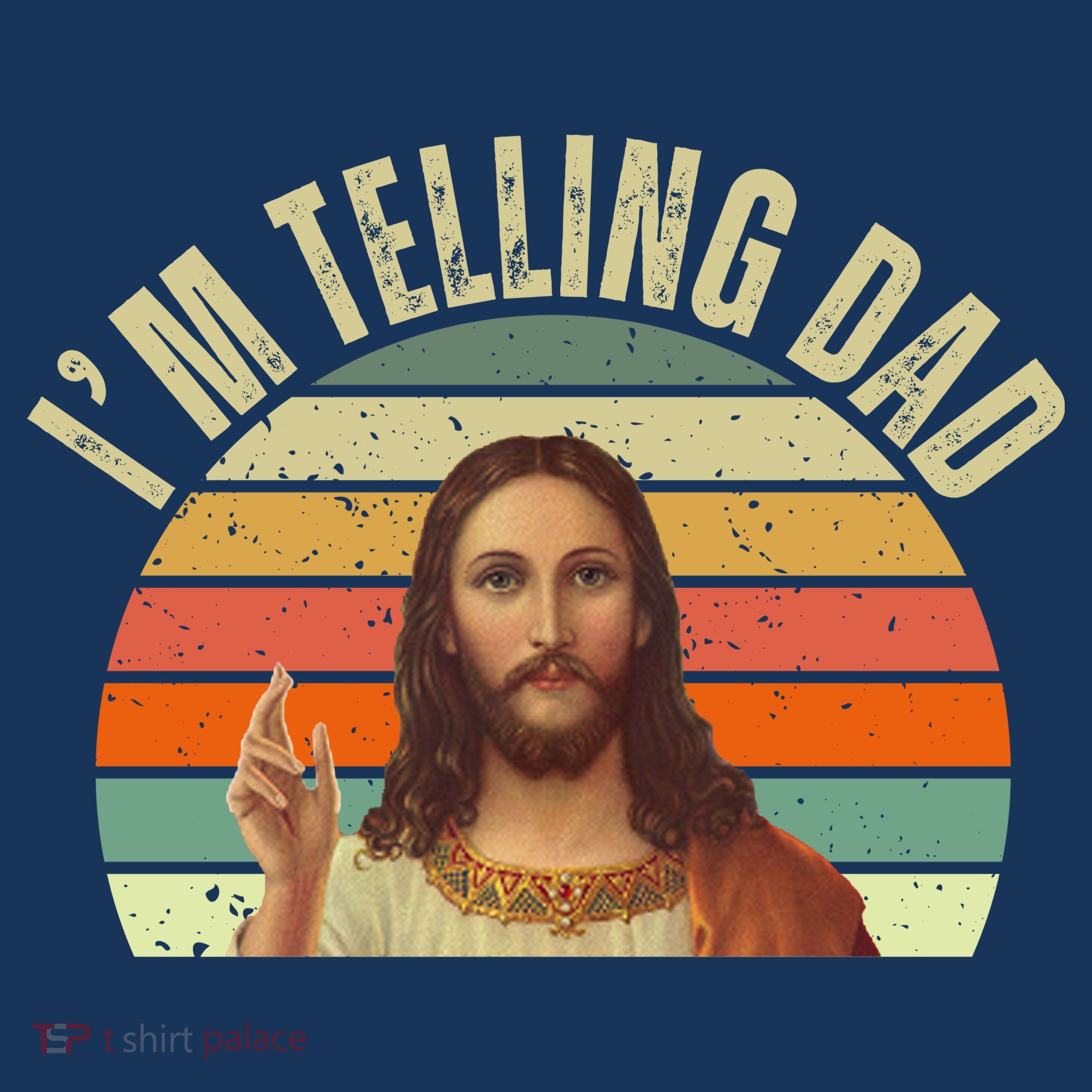 Im Telling Dad Funny Religious Christian Jesus Coaster