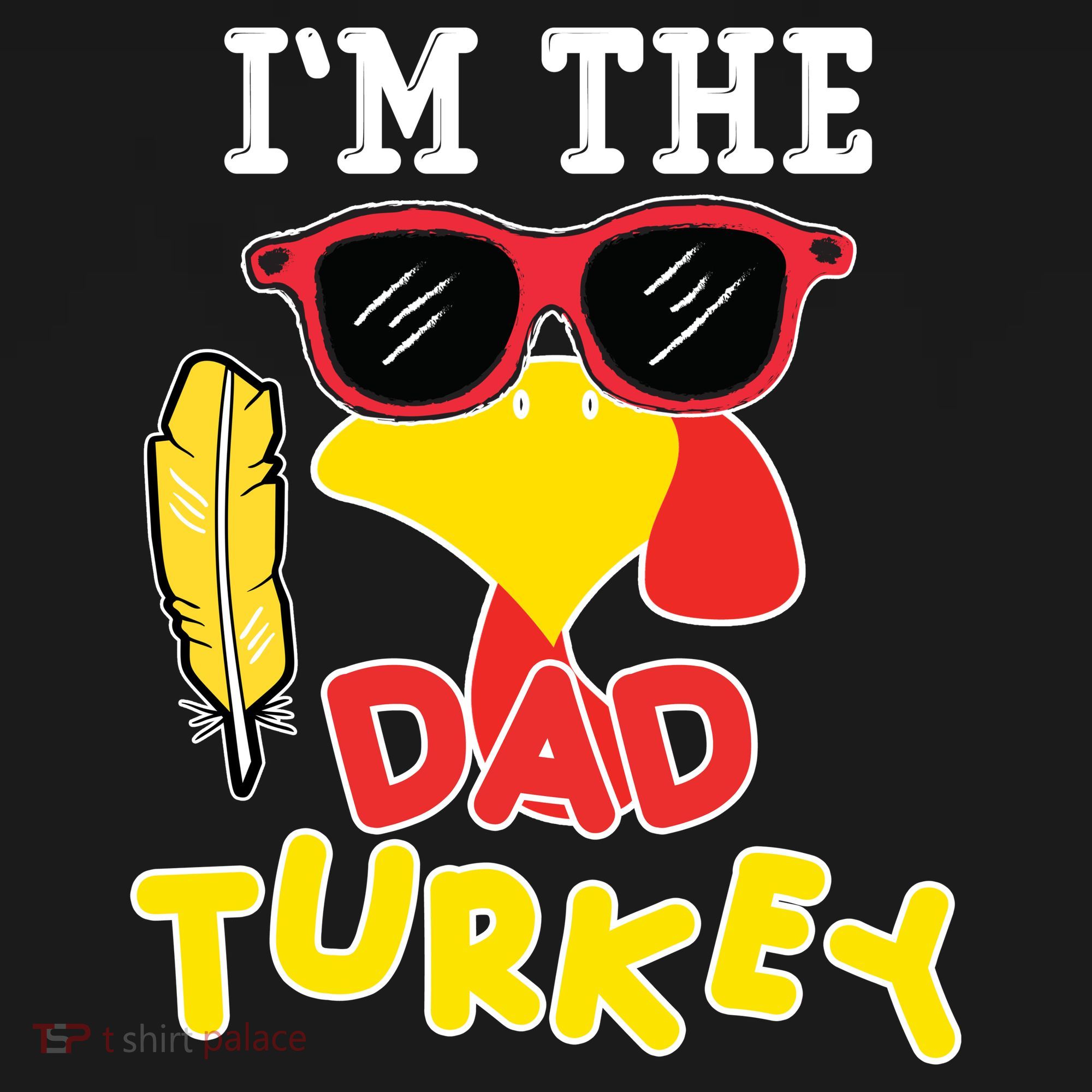 Im The Dad Turkey Funny Thanksgiving Coaster