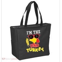 Im The Dad Turkey Funny Thanksgiving Tote Bag thumb 2