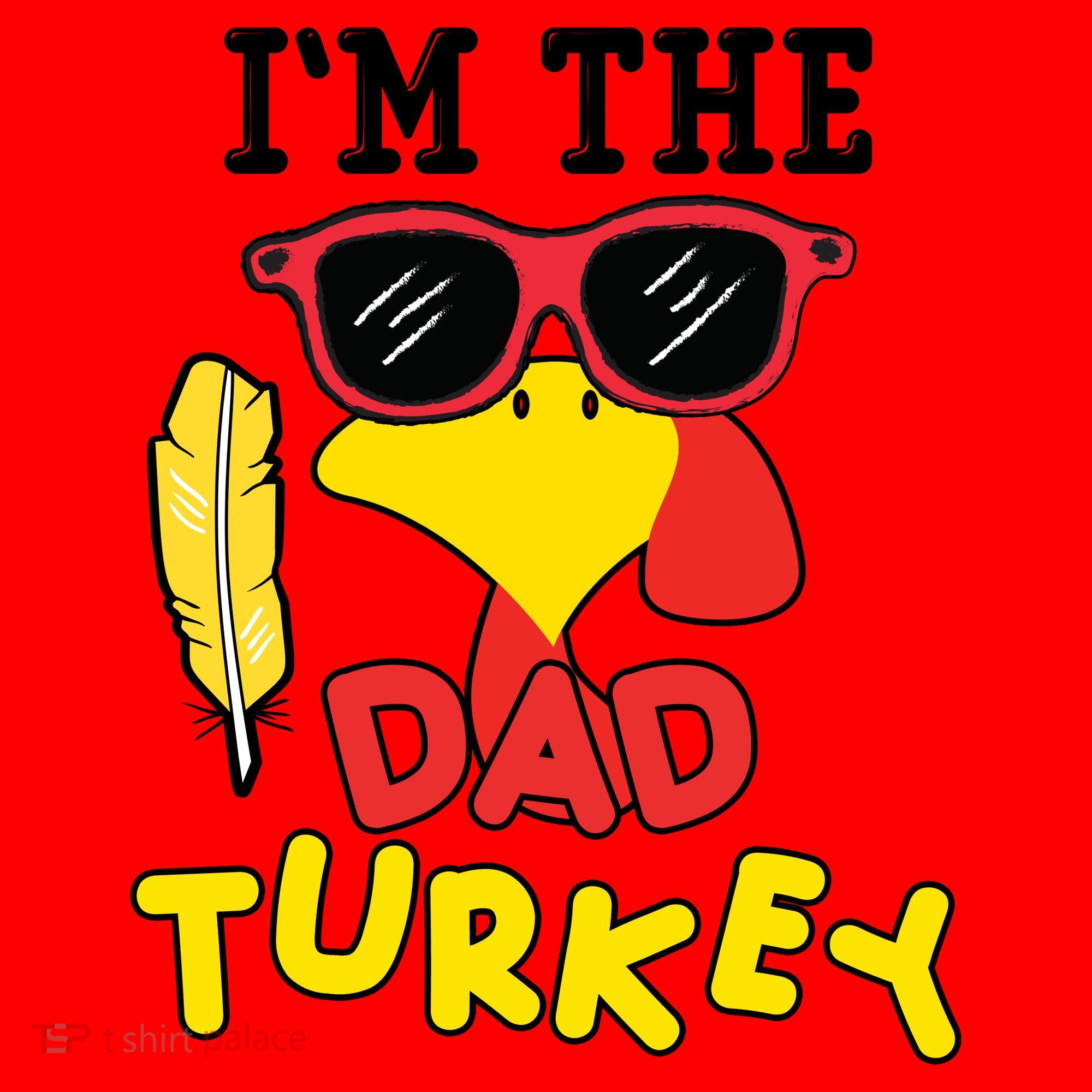 Im The Dad Turkey Funny Thanksgiving Santa Hat