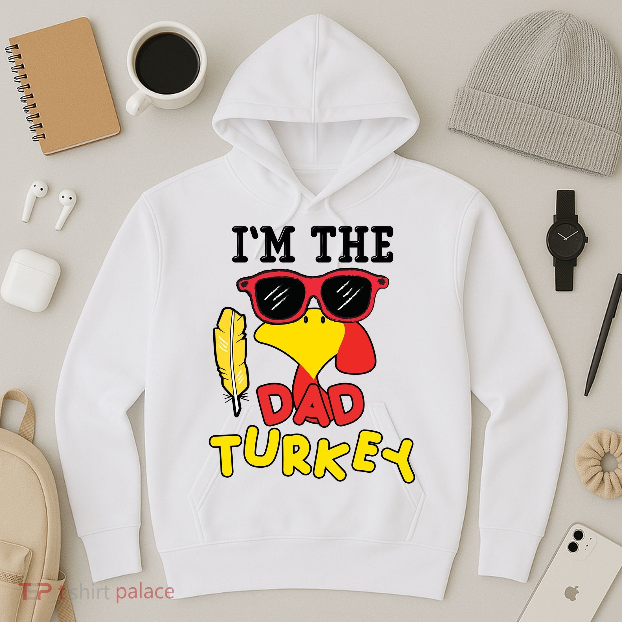 Im The Dad Turkey Funny Thanksgiving Hoodie