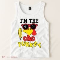 Im The Dad Turkey Funny Thanksgiving Tank Top thumb 2