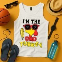 Im The Dad Turkey Funny Thanksgiving Tank Top thumb 4