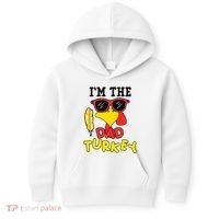 Im The Dad Turkey Funny Thanksgiving Kids Hoodie thumb 0